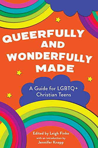 Book cover with rainbow and text: "Queerfully and Wonderfully Made.
