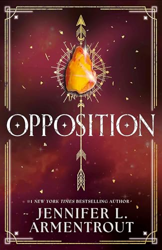 Book cover featuring an amber gemstone atop a golden arrow on a dark background.