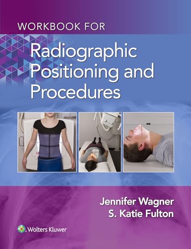 Workbook cover showing radiographic positioning examples and text.