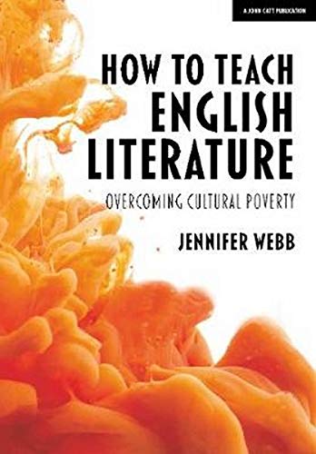 Book cover: “How to Teach English Literature” with orange ink splash.