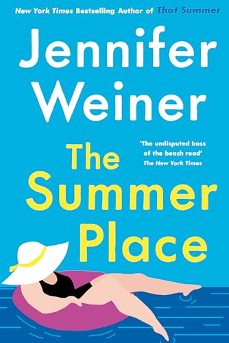 Book cover: āThe Summer Placeā with a woman on a pink float.