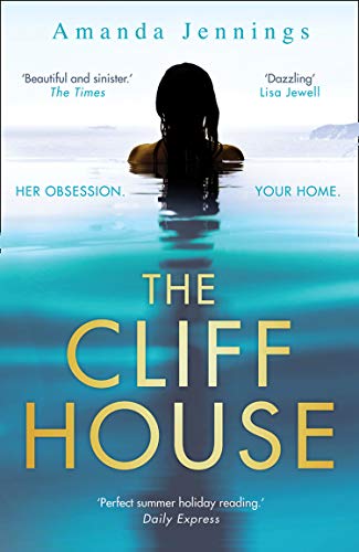 Book cover for “The Cliff House” featuring a woman in a pool.