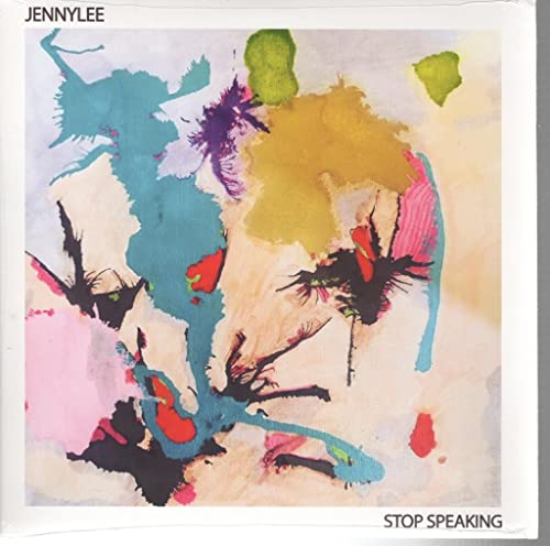 Jennylee album cover: abstract paint strokes in blue, yellow, and pink.