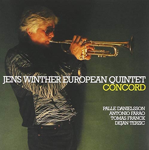 Jens Winther playing trumpet on the "Concord" CD cover.