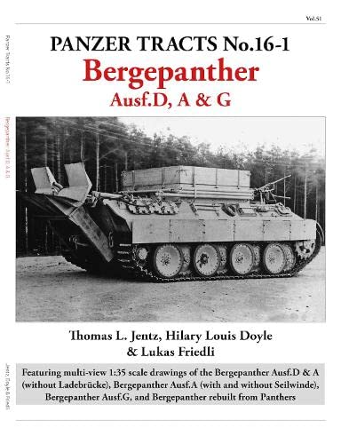 Book cover titled Panzer Tracts No.16-1 Bergepanther showing a black and white tank photo.