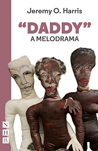Book cover for “Daddy” featuring three distorted, textured face sculptures.