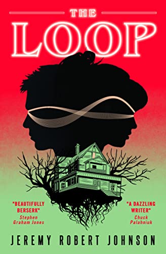 Book cover with a silhouette of two faces and a house on roots.
