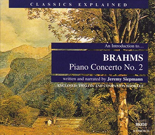 CD cover for Jeremy Siepmann’s introduction to Brahms’ Piano Concerto No. 2.