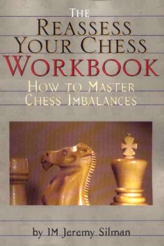 Chess workbook cover with knight and bishop, titled "Reassess Your Chess.