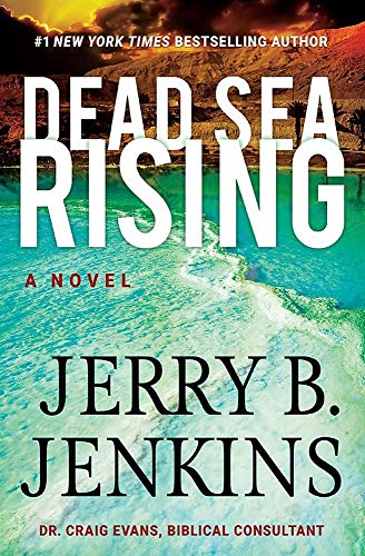Book cover: "Dead Sea Rising" by Jerry B. Jenkins, with ocean waves.