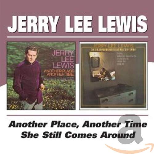 CD cover featuring Jerry Lee Lewis with two album art panels on a background.