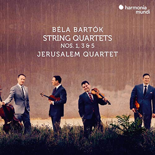 CD cover featuring the Jerusalem Quartet and composer Béla Bartók’s name.
