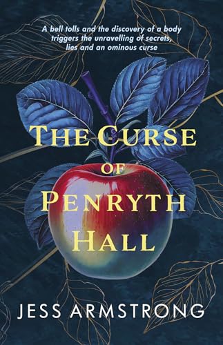 Book cover: red apple with blue leaves, gold accents, dark background.