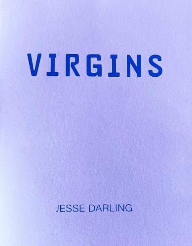 Book cover with the title "VIRGINS" in blue text on a lavender background.
