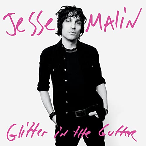 Black and white portrait of Jesse Malin, album cover for “Glitter In The Gutter.”