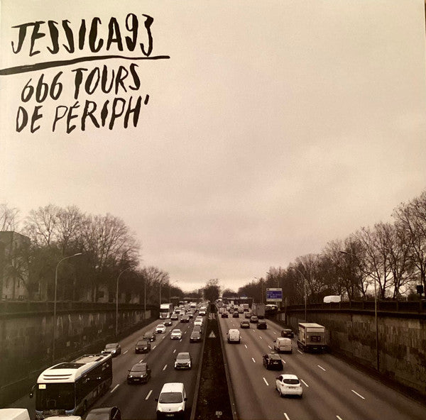 Jessica93 album cover: highway scene with text "666 Tours De Periph".