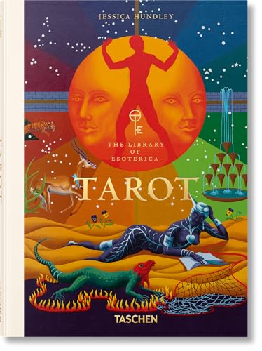 Book cover featuring a vibrant, surreal illustration of figures, animals, and a large sun.