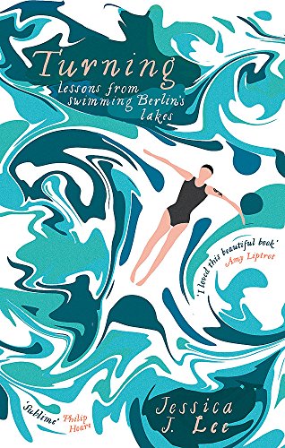 Book cover: swimmer in swirling blue water, title “Turning” visible.