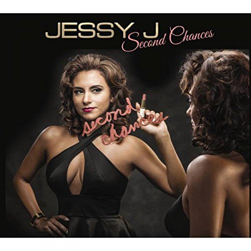 Jessy J album cover: woman in black dress holding lipstick, mirrored reflection, dark background.