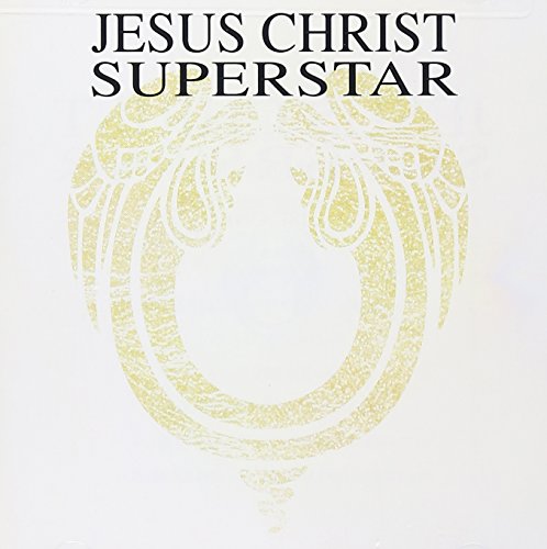 Jesus Christ Superstar" CD cover with gold, ornate circular design.