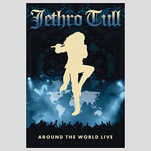Jethro Tull DVD cover featuring a silhouetted flautist over a world map.