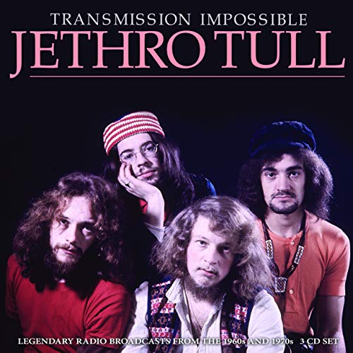 Jethro Tull Transmission Impossible CD cover featuring four band members against a black background.