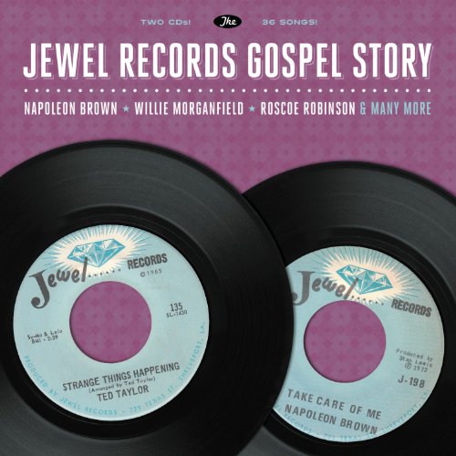 CD case featuring two vintage record labels with blue and silver details.