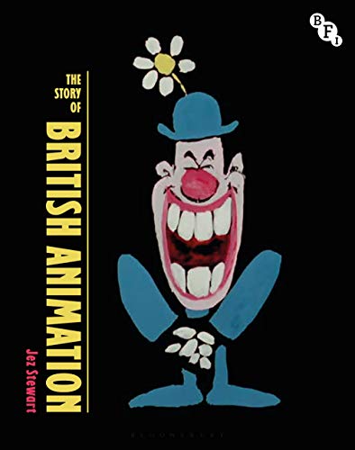 Book cover: “The Story of British Animation” with cartoon illustration.