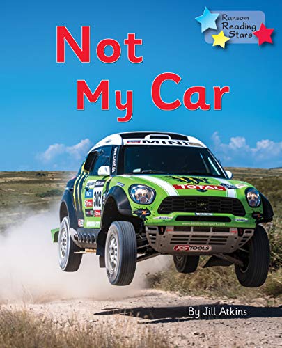 Book cover: "Not My Car" featuring a rally car mid-air.