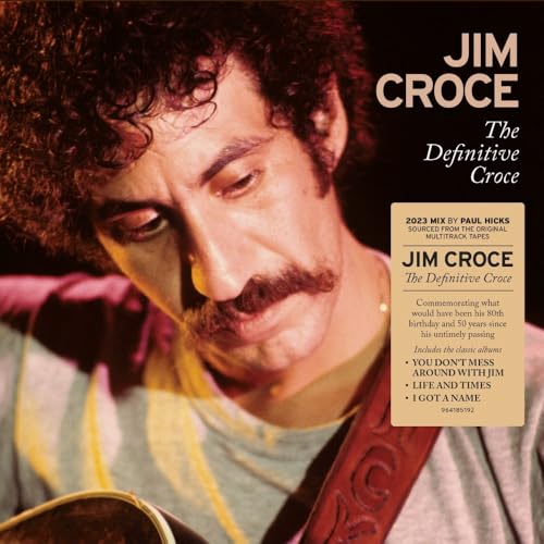CD cover featuring a portrait of singer-songwriter Jim Croce with mustache.