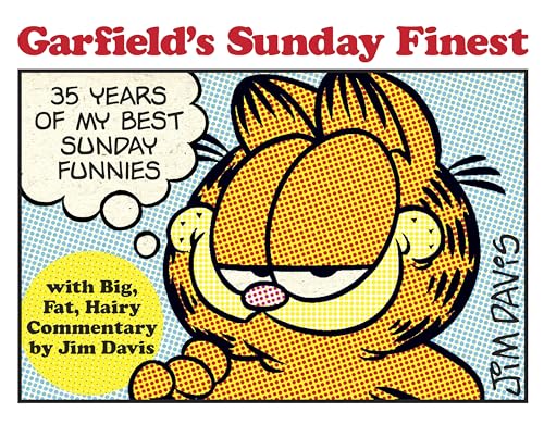 Garfield the cat smiling, cover of a comic collection book.