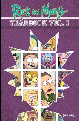 Rick and Morty Yearbook Vol. 1 cover with character portraits.