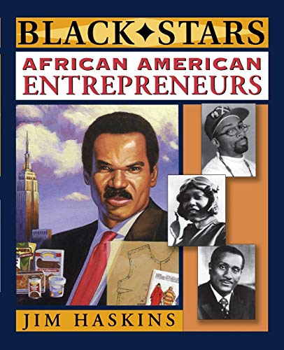Book cover featuring portraits of African American entrepreneurs, Jim Haskins author.