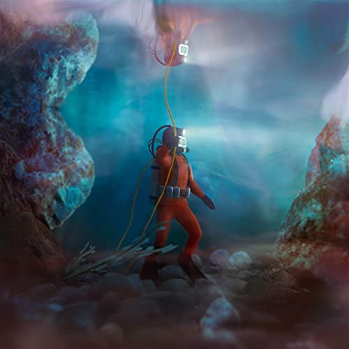 Album cover featuring a 3D-rendered scuba diver in a blue underwater scene.