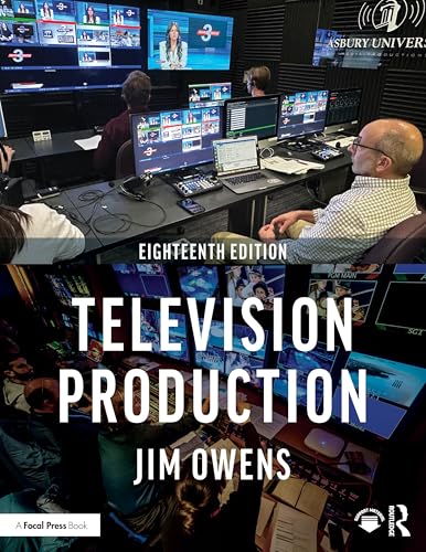 Book cover: “Television Production” with a control room image.