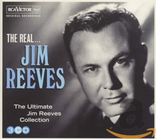CD cover featuring a portrait of singer Jim Reeves, blue background.