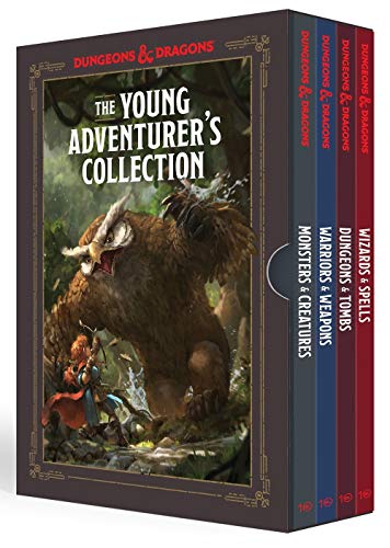 Dungeons and Dragons four-book boxed set featuring an owlbear illustration on the cover.