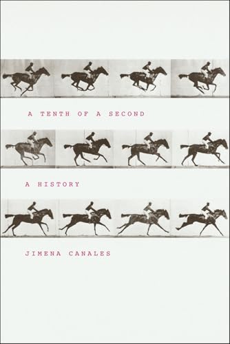 Book cover: sequential horse and rider images, red text, white background.