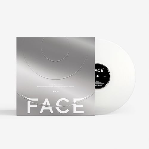 Silver album cover with the word FACE and a white vinyl record beside it.