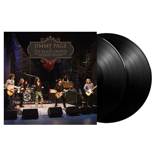 Vinyl record of Jimmy Page & The Black Crowes live concert album.