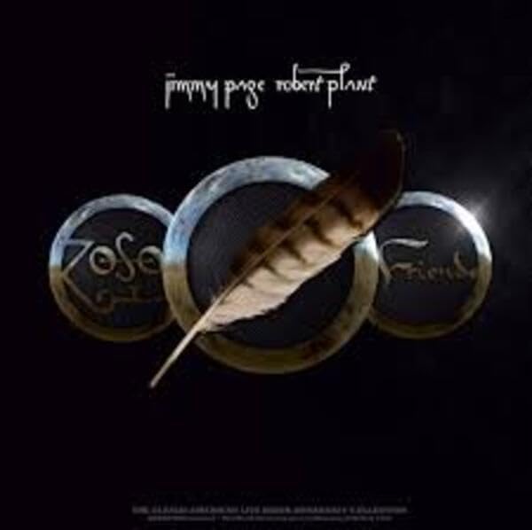 Album cover for “Zoso Friends” featuring rings and a feather.