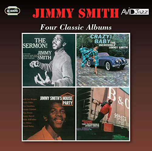 CD cover for Jimmy Smith’s “Four Classic Albums” featuring album art.