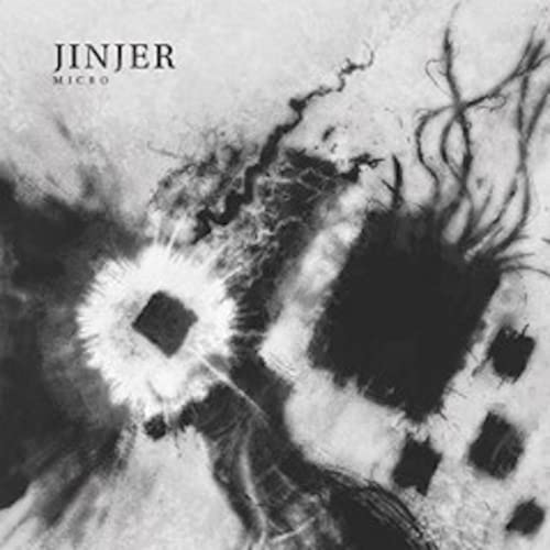 Jinjer's "Microverse" CD cover: abstract black and white swirling design.