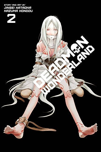 Manga cover featuring a pale girl with long white hair against a black background.