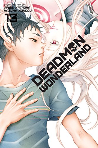 “Deadman Wonderland” volume 13 cover: two anime characters and large title text.