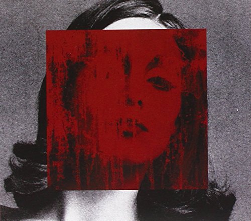 CD cover for Jmsn’s “Priscilla” featuring a red, obscured portrait.