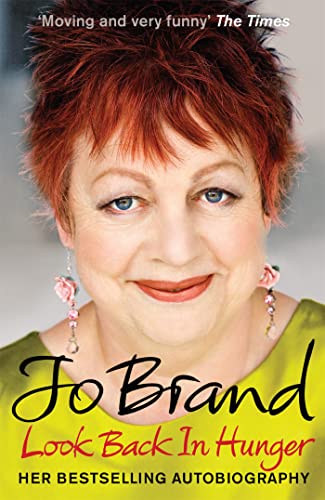 Book cover featuring Jo Brand, smiling, with red hair and floral earrings.