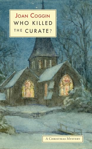Book cover: snowy church illustration with title “Who Killed the Curate?”