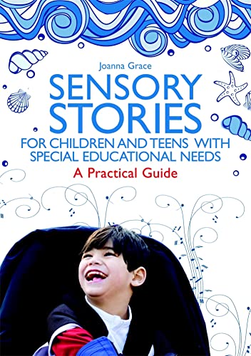 Book cover with blue waves, text, and a smiling child looking up.
