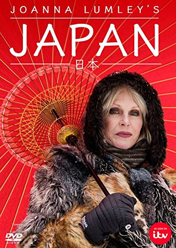 DVD cover featuring Joanna Lumley in winter clothing, holding a red parasol, against a red background.